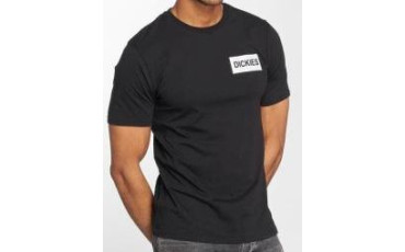 Dickies black tee with yellow logo in left chest